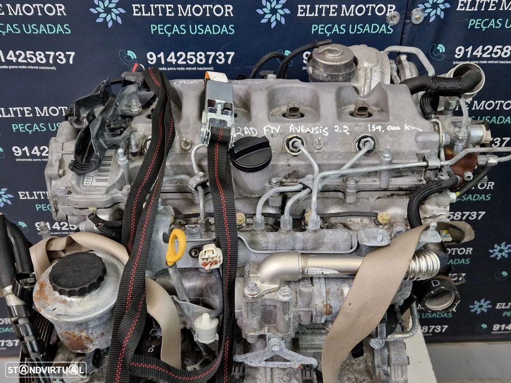 Motor usado 2AD-FTV TOYOTA AVENSIS 2.2 D 150CV T25 2AD DENSO COROLLA RAV4 - 6