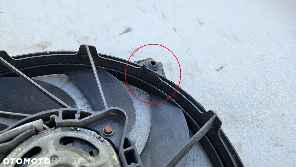 Wentylator chłodnicy Peugeot 206 1,4 b 9653708980 - 2