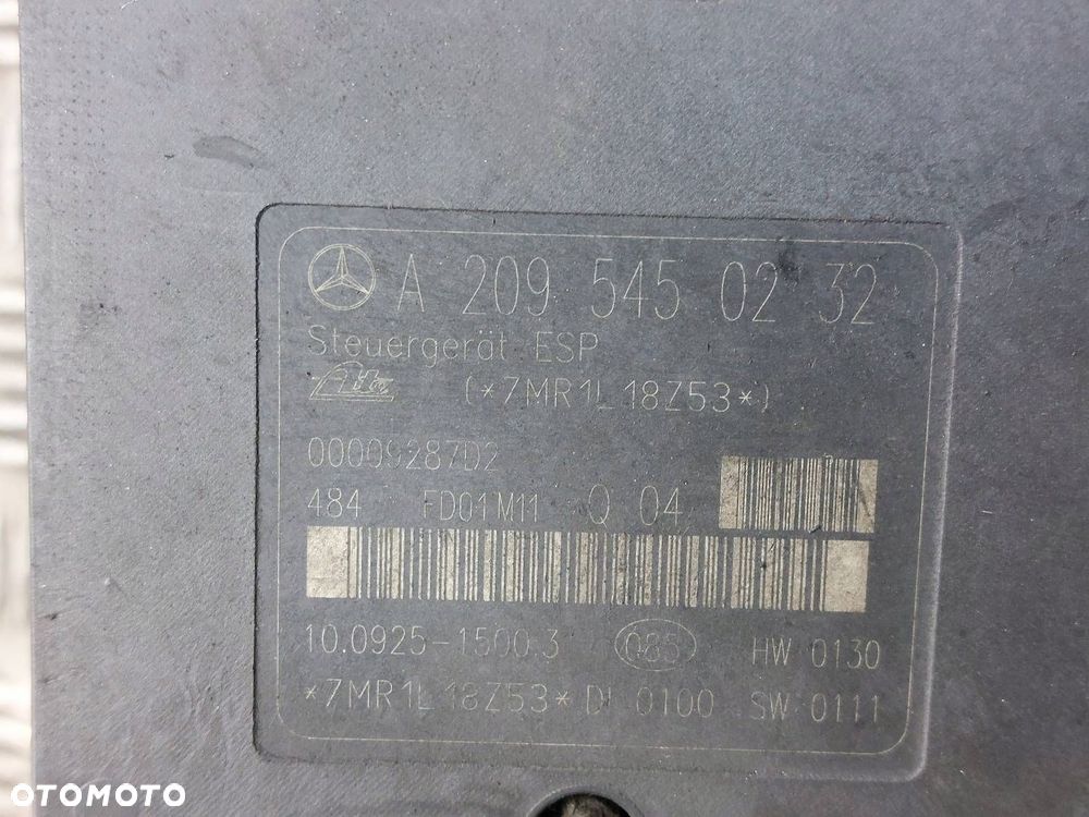 POMPA STEROWNIK ABS MERCEDES-BENZ W203 C KLASA A0034319412 A2095450232 - 4
