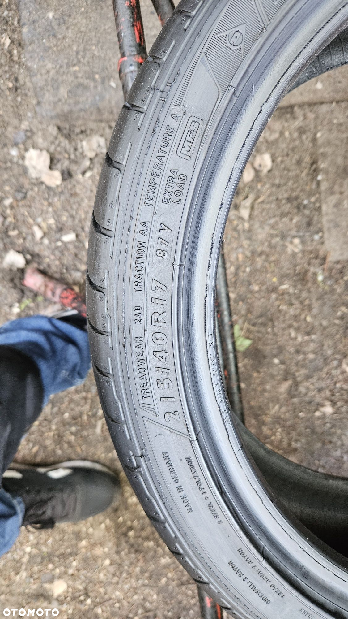 opony używane 215/40R17 Dunlop SP Sport maxx - 4