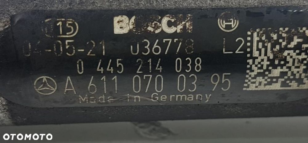 LISTWA WTRYSKOWA MERCEDES W203 2.2 CDI A6110700395 - 4