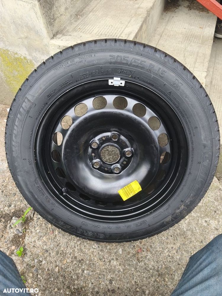 Roată de rezervă 205 55 R16 gama VAG Passat Touran Eos A3 A4 Tiguan Golf Yetta - 5