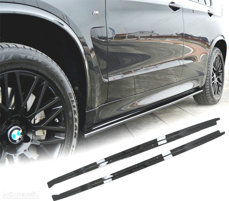EXTENSÕES EMBALADEIRAS BMW X5 F15 12-18 LOOK M PERFORMANCE PRETO BRILHANTE - 1