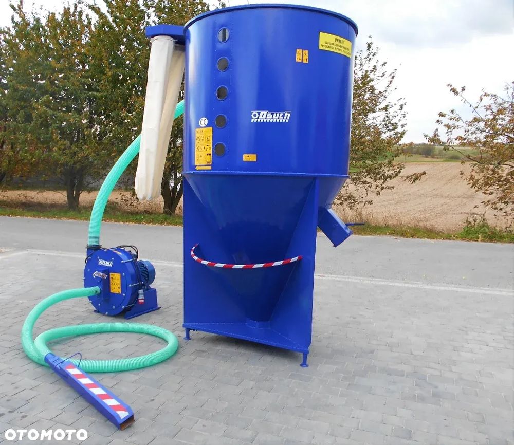 ZESTAW/AGREGAT PASZOWY mieszalnik 0,5-2t + śrutownik/rozdrabniacz/młynek OSUCH (wąż ssący 5m + tłoczący 3m +ssawa+ worki) waga TRANSPORT od ręki - 2