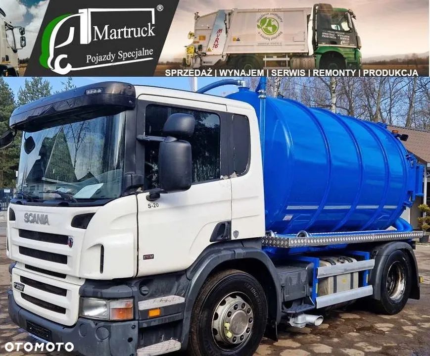 Scania P320 4×2  pojazd asenizacyjny, beczka, cysterna 10 000L, sprzedaż, wynajem, serwis, gwarancja