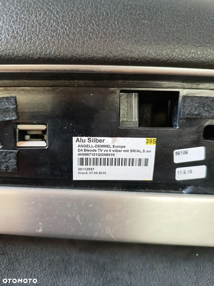 audi A8 D4 4H1 BOCZEK DRZWI LEWY PRZÓD PRZEDNI KOMPLETNY EUROPA ALCANTARA - 5