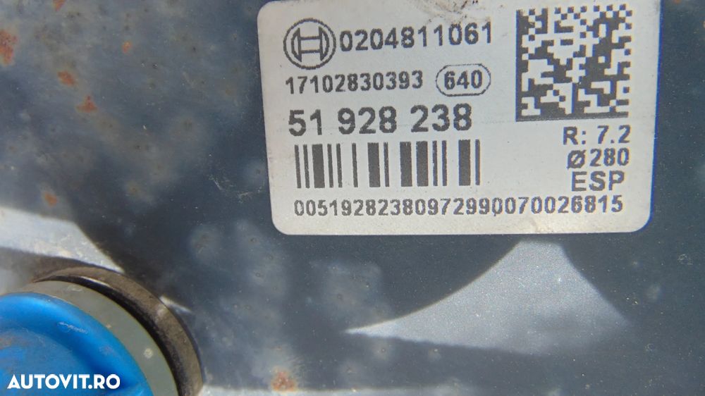 Tulumba servo frana Fiat Ducato,Citroen Jumper,Peugeot Boxer, motor 2.0/2.3/2.2/3.0 an 2014-2019 cod 51928238 - 3