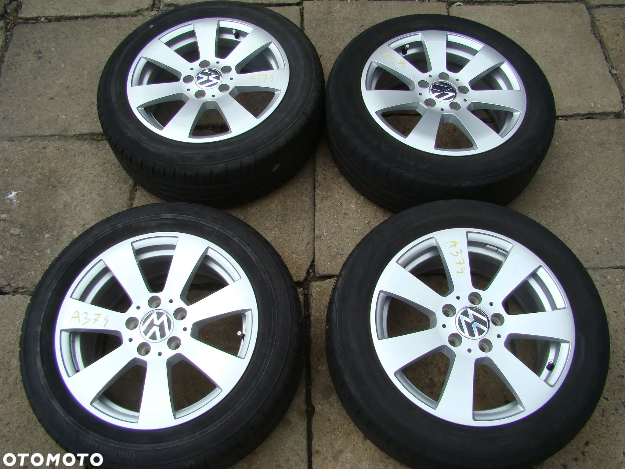a374 5x112 VW Passat B5 B6 Golf V VI VII VIII Jetta Touran Caddy 7jx16 Lato 205/55 - 1