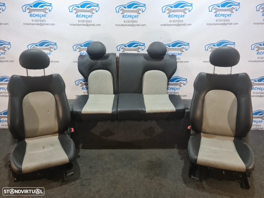 BANCO BANCOS PELE FRONTAL FRENTE TRASEIRO TRÁS AIRBAG MERCEDES BENZ CLASS C SPORT COUPE CL203 W203 - 3