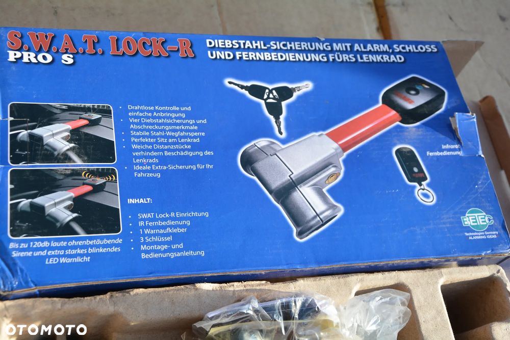 Blokada na kierownice z alarmem NOWA - 4