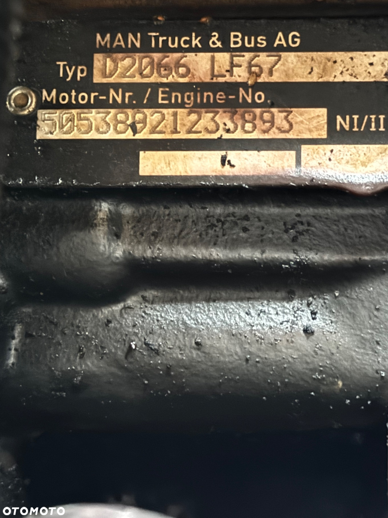 Kompletny silnik Man D2066 LF67, Euro 6, 10l - 4