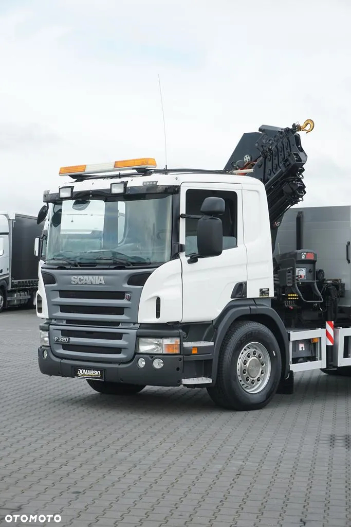 Scania P 320 / 6 X 2 / SKRZYNIOWY + HDS / HIAB 211 EP - 5 / OŚ SKRĘTNA   / WYS. 14 M - 22