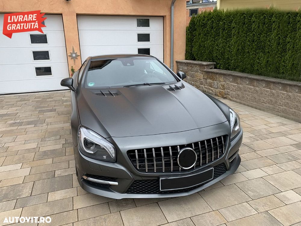 Grila Centrala Mercedes SL-Class R231 (2012-2016) GT-R Panamericana Design Negru /- livrare gratuita - 7