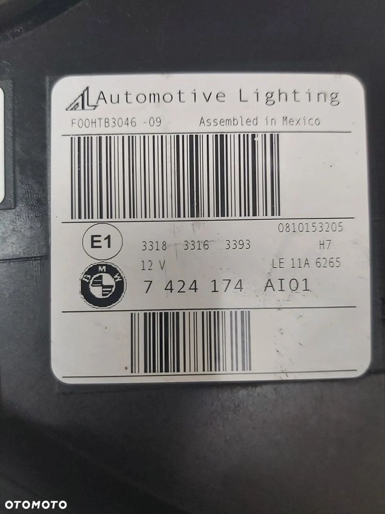 BMW X5 X6 F15 F16 XENON SKRETNY LAMPA PRAWA PRZÓD 7424174 - 10