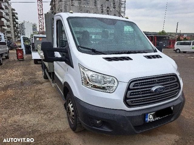 Ford Transit 2020 Tranzit Punte Dubla L3 Basculare Bena Fixa 2 bucăți Unic Proprietar km reali facturi service istoric Dokka 3 Locuri Aer Condiționat Navi Nu Crafter Sprinter Iveco 35c Boxer - 6