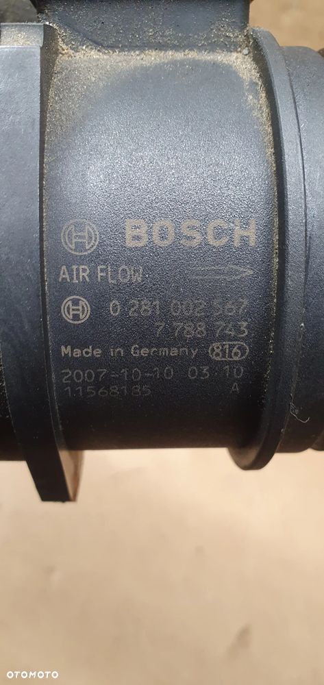 Przepływomierz powietrza BMW I E87 2.0D Lift 0281002567 7788743 - 6