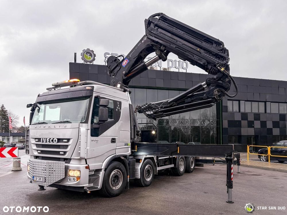 Iveco STRALIS AS320S50Y 8x2 HMF 8520-0K6 FLY JIB HDS Żuraw Wciągarka - 3