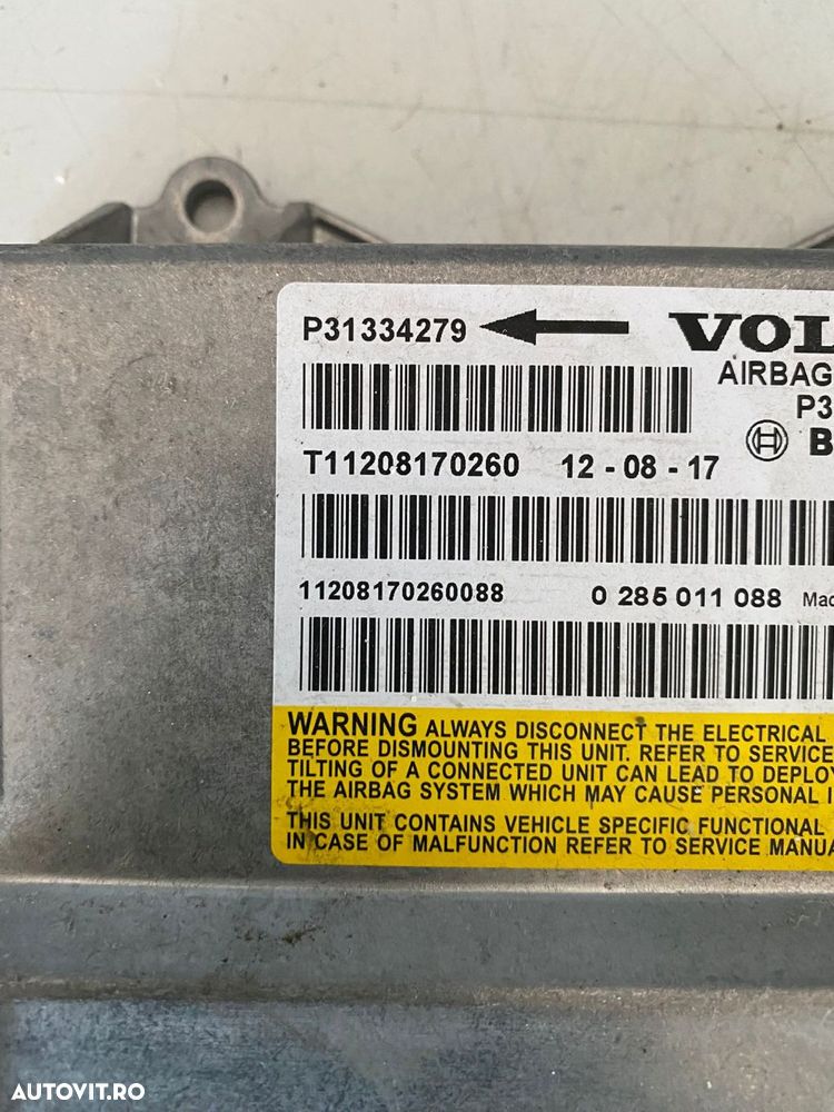 Calculator airbag SRS Volvo S60 V60 XC60 S80 XC70 V70 31334279 - 4
