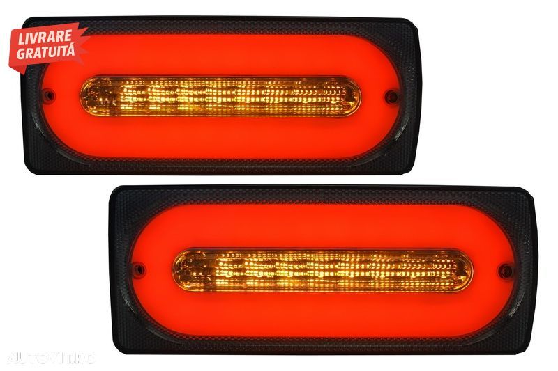 Stopuri Full LED Mercedes G-Class W463 (1989-2015) Semnal Dinamic Secvential- livrare gratuita - 9