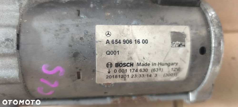 Rozrusznik Mercedes w213 2.0 CDI A6549061600 - 2