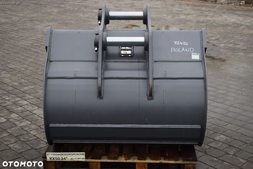 Strickland BT-13 HD 120 cm Łyżka kopiąca z zębami na złącze typu Miller Ø65 0.9m3 120cm - 6