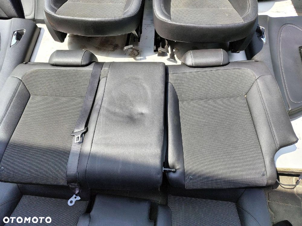 FOTEL FOTELE BOCZKI KANAPA KOMPLET CZARNE PÓŁSKÓRA OPEL ASTRA 4 IV J KOMBI - 5
