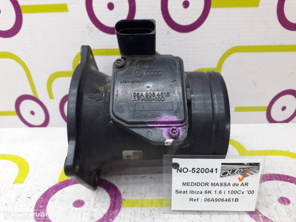 Medidor de Massa de Ar Seat Ibiza 6K 1.6 i 100Cv de 2000 - Ref: 06A906461B - NO520041 - 1