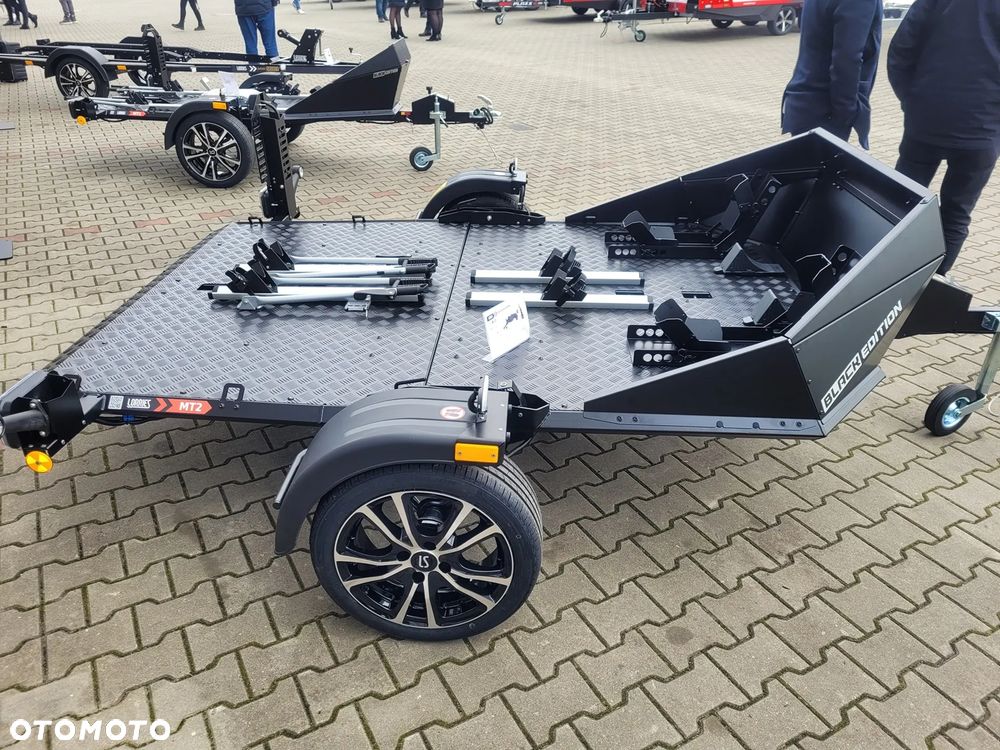 Lorries Przyczepa motocyklowa MT 2 BLACK EDITION na 2 motocykle składana uchylna 750kg - 12