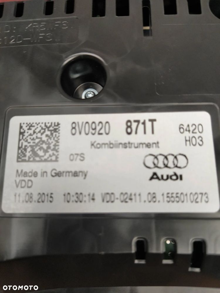 AUDI A3 8V 1.4 TFSI A3 LIFT LICZNIK ZEGAR PRĘDKOŚCIOMIERZ NOWY ORYGINAŁ - 7