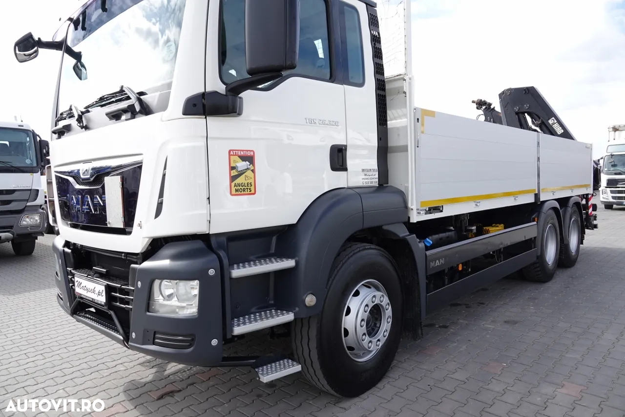 MAN TGS 26.320 / 6X4 / CUTIE 6.5 M + HDS HIAB 188 BS-3 / CAPACITATE MAX: 5000 KG / RADIO CONTROL / ROTATOR / EURO 6 - 10