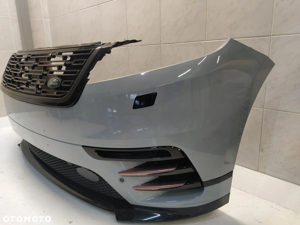 RANGE ROVER VELAR L560 R-DYNAMIC ZDERZAK PRZÓD PRZEDNI 4XPDC SPRYSKIWACZE PŁYTA GRILL KAMERA HALOGENY KOMPLETNY ORYGINAŁ - 11