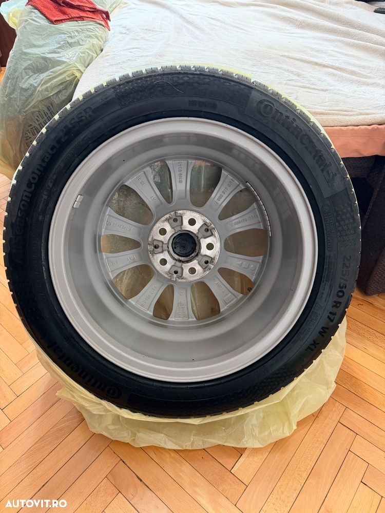 Set 4 Jante Bmw R17 Styling 775 V-Spoke + 4 Anvelope Continental 225/50/17 AllSeason RunFlat DOT2025 - 4