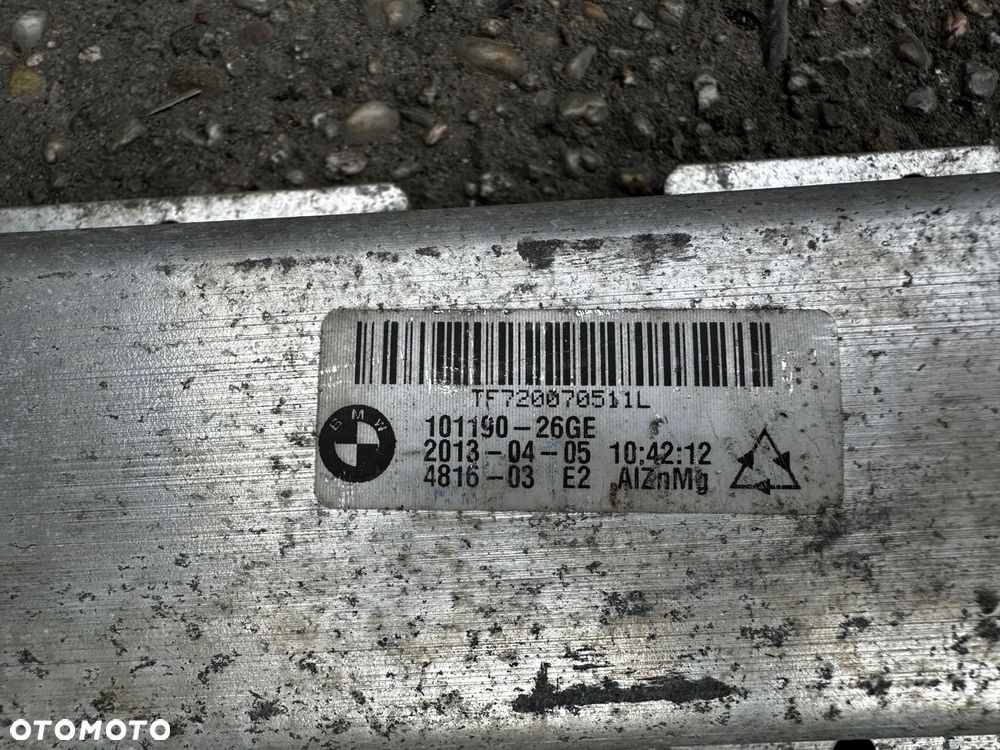 BMW 5 VI F10 F11 10-17BELKA WZMOCNIENIE ZDERZAKA PRZÓD PRZEDNIA 101190-26GE - 6