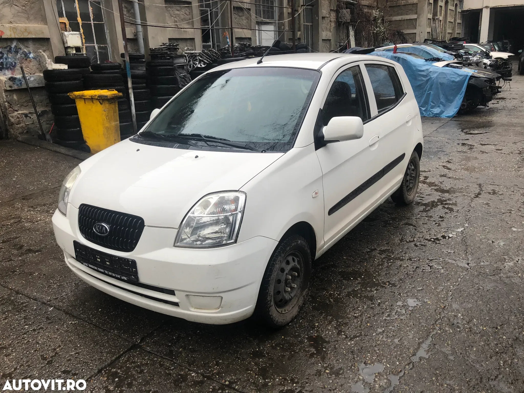 Aripa stanga/Aripa dreapta fata Kia Picanto 2006 alb - 4