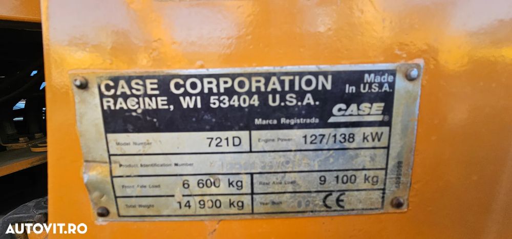 Case Case 721 D Încărcător frontal - 5
