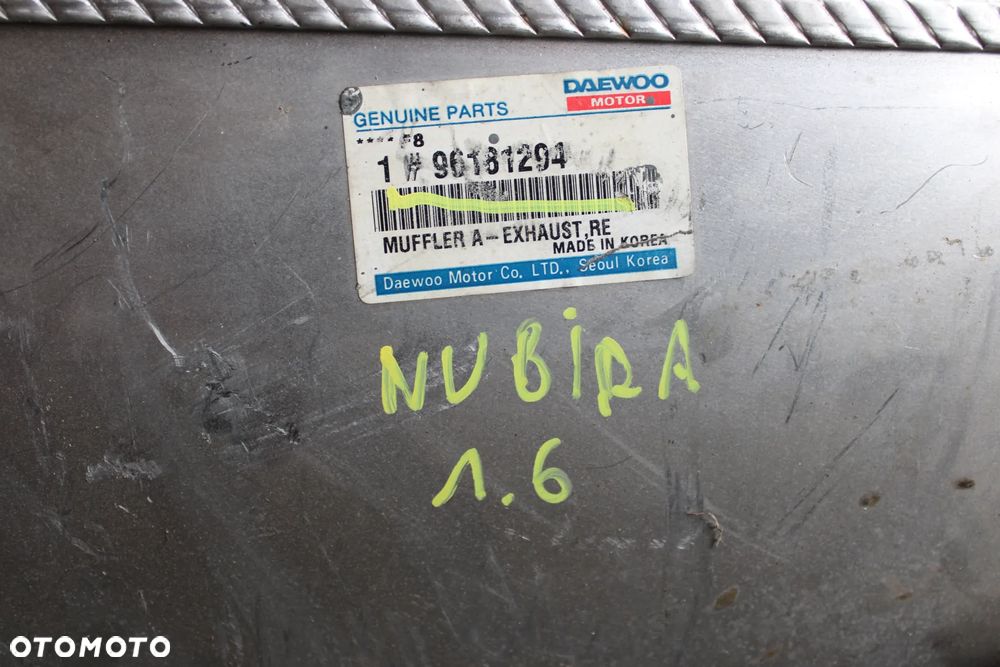 wydech końcowy daewoo Nubira 1,6 - 2