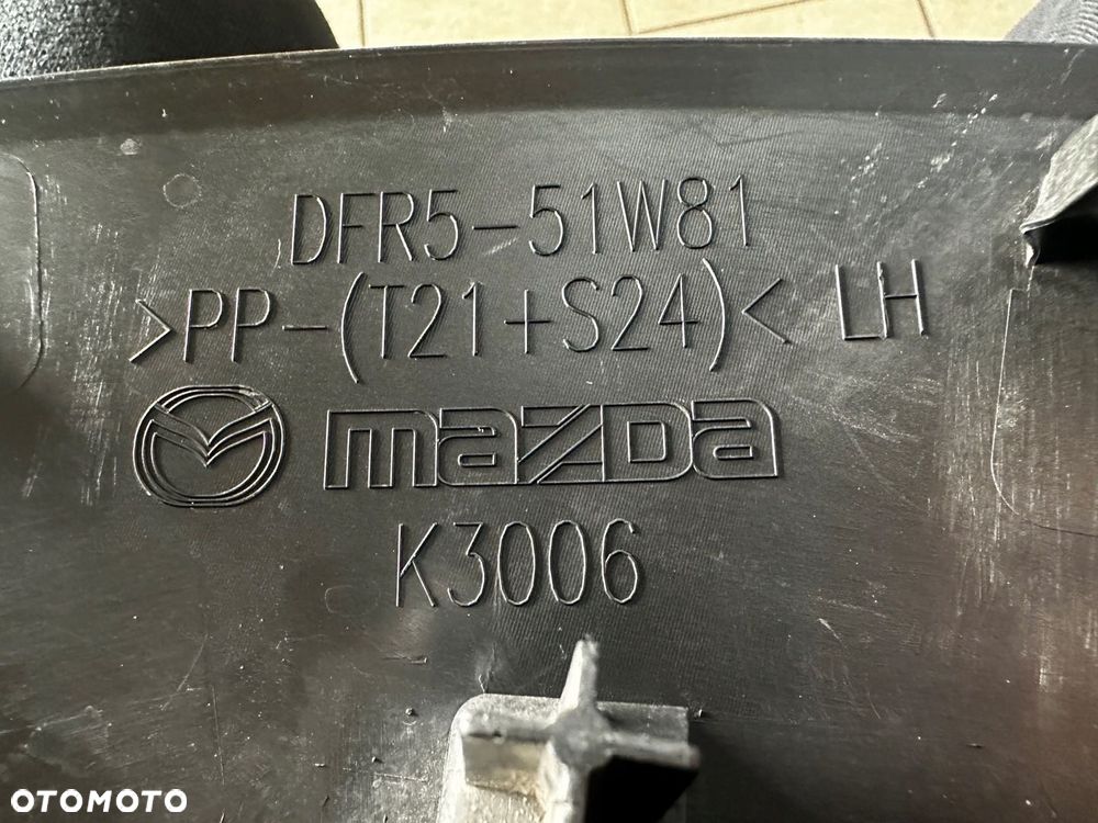 MAZDA CX-30 LISTWA BŁOTNIK LEWY PRZÓD DFR5-51W81 - 7