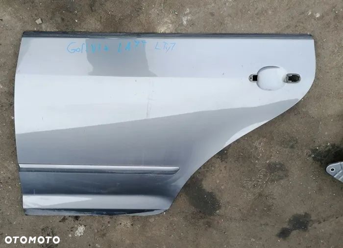 GOLF VI PLUS 09r DRZWI LEWY TYŁ TYLNE LA7T GOŁE - 1