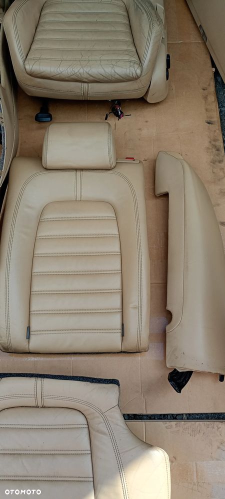 Fotele kanapa boczki podłokietnik komplet skóra VW Passat B6 - 9