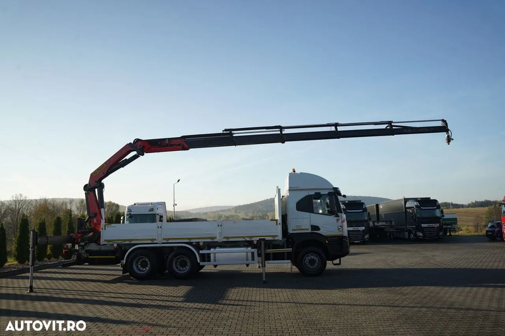 Iveco X-WAY 480 / 6x4 / CAROSERIE CU OBOANE - 6,1 m / + MACARAUA PALFINGER PK 33002 EH / MAX: 6.600 KG / ROTATOR / TELECOMANDĂ / ANVELOPE 100% / - 7