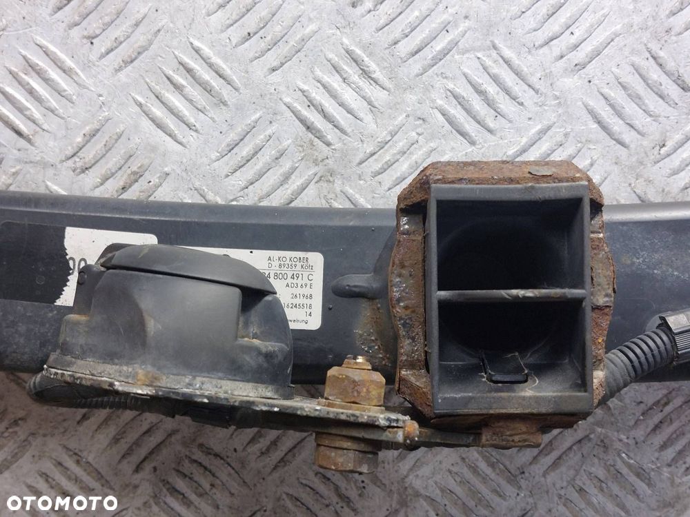 HAK HOLOWNICZY + TABLICZKA + WIĄZKA AUDI A3 8P 5D 8P4800491C BRAK KULI - 3