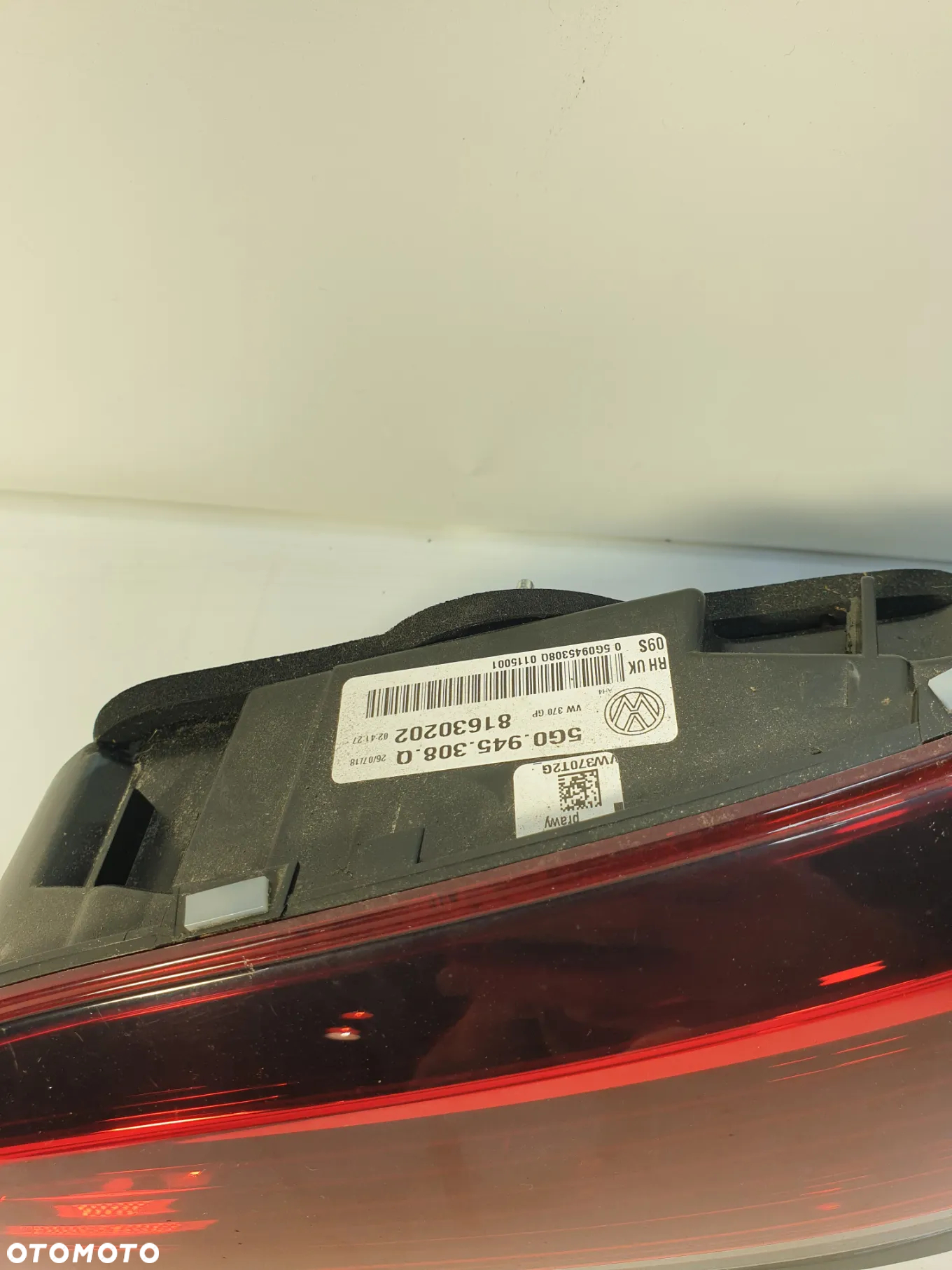 Lampa lampy tył tylna lewa Prawa prawy  LED VW GOLF VII 7 LIFT 5G0945207G  5G0945208G 5g0945307q 5g0945308q POTESTOWE MINIMALNY PRZEBIEG - 6