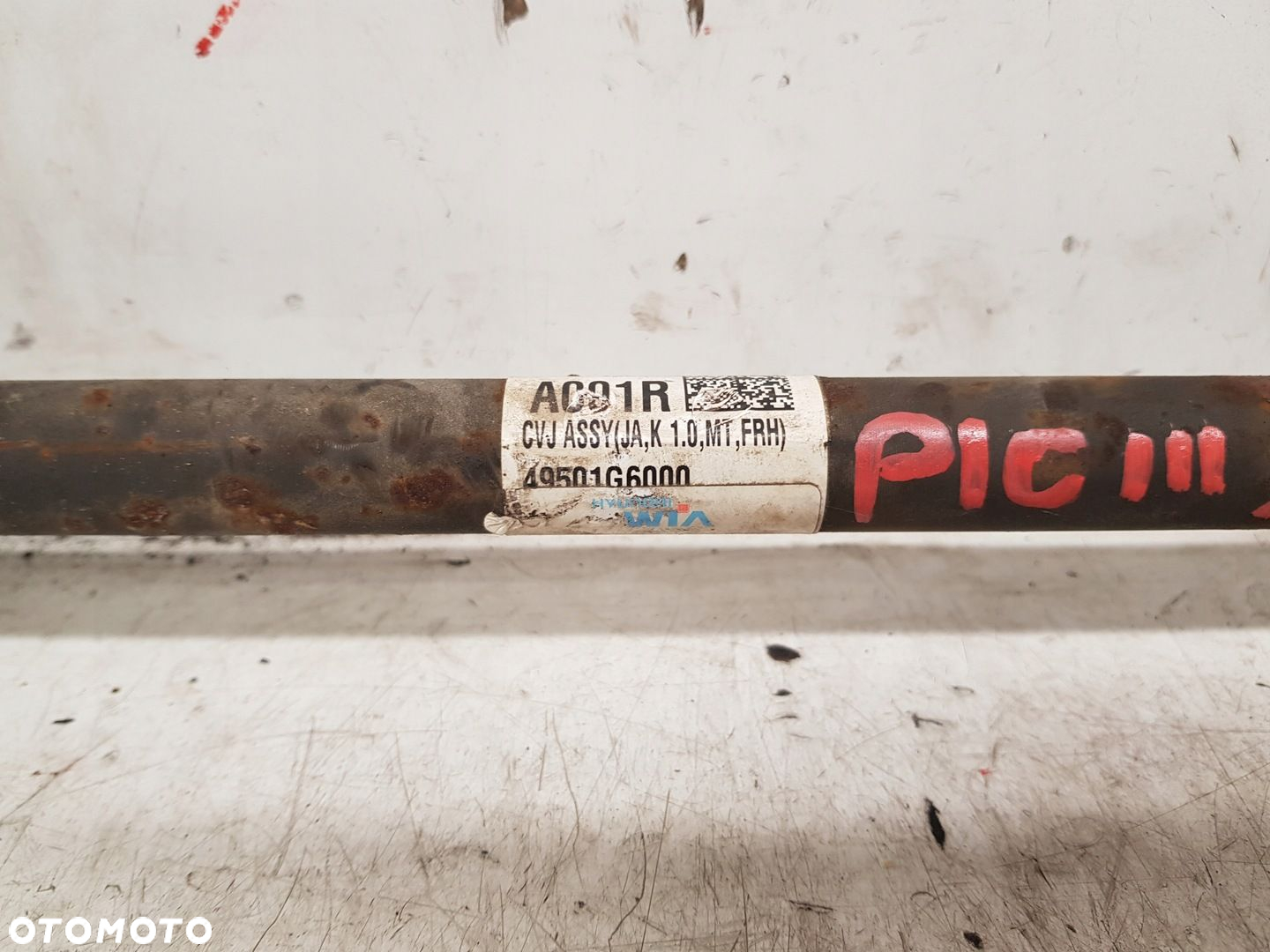 KIA PICANTO III PÓŁOŚ PRAWA 1,0 49501-G6000 2017- - 3