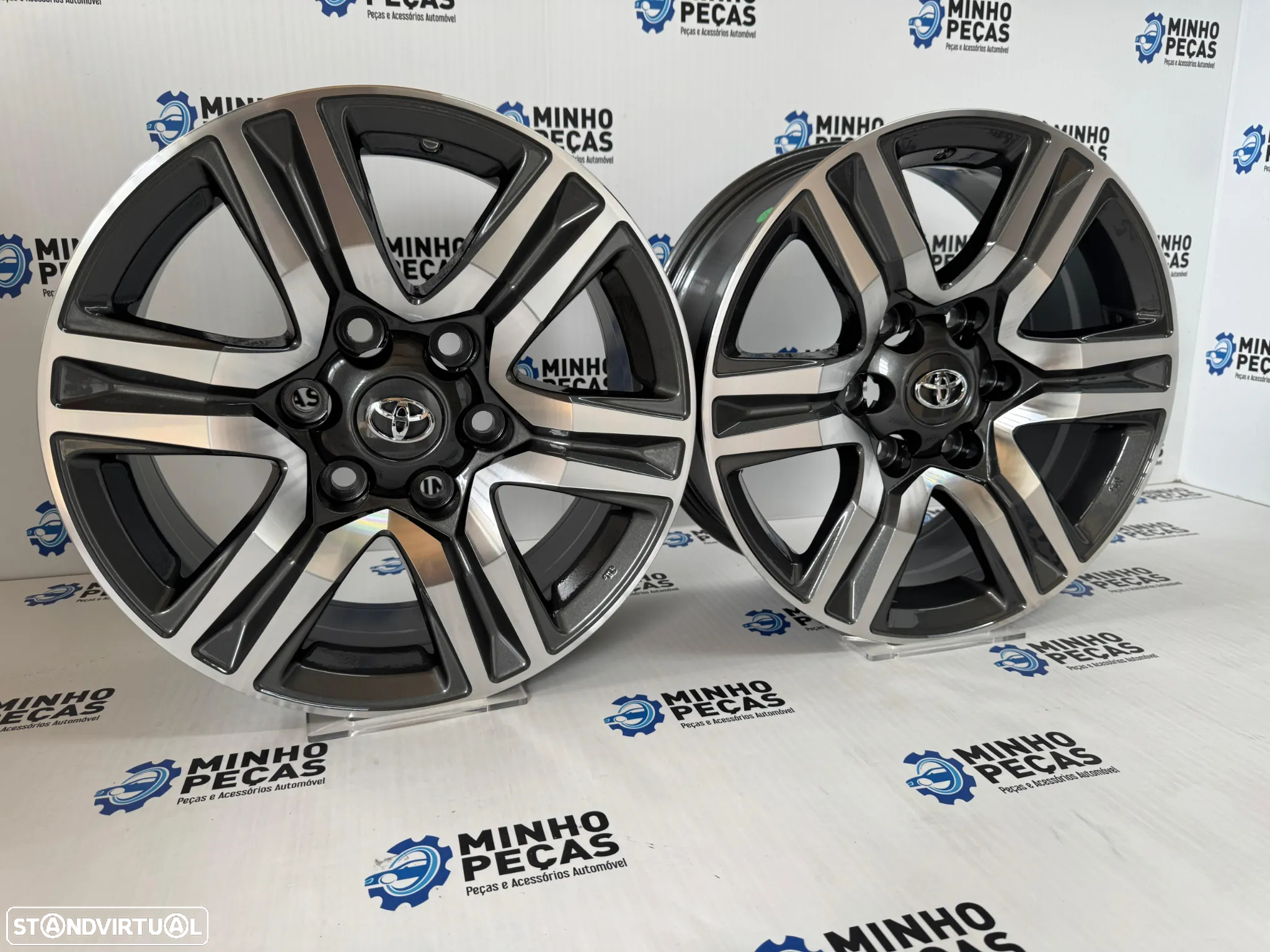 Jantes Look Toyota Hilux SRX/SW4 em 17 (6x139.7) Gunmetal Machined - 3