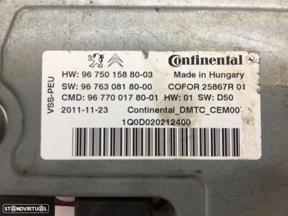 Módulo Start / Stop Peugeot 308 1.6HDi 90 Cv de 2010- Ref: 967700178001 - NO490036 - 3