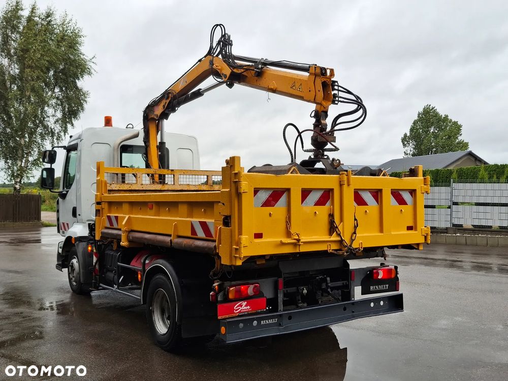 Renault Midlum Wywrotka 3 Stronna HDS HIAB Żuraw Dźwig Hydroburta Łyżka Chwytak Obrotowy - 5
