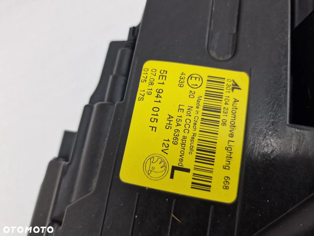 SKODA OCTAVIA III LIFT 5E0 16- LEWA LAMPA PRZEDNIA PRZÓD FULL LED FULLLED , NR 5E1941015F / 5E1941015 F , ŁADNA , NIEUSZKODZONA , NR AUKCJI LA764 - 10