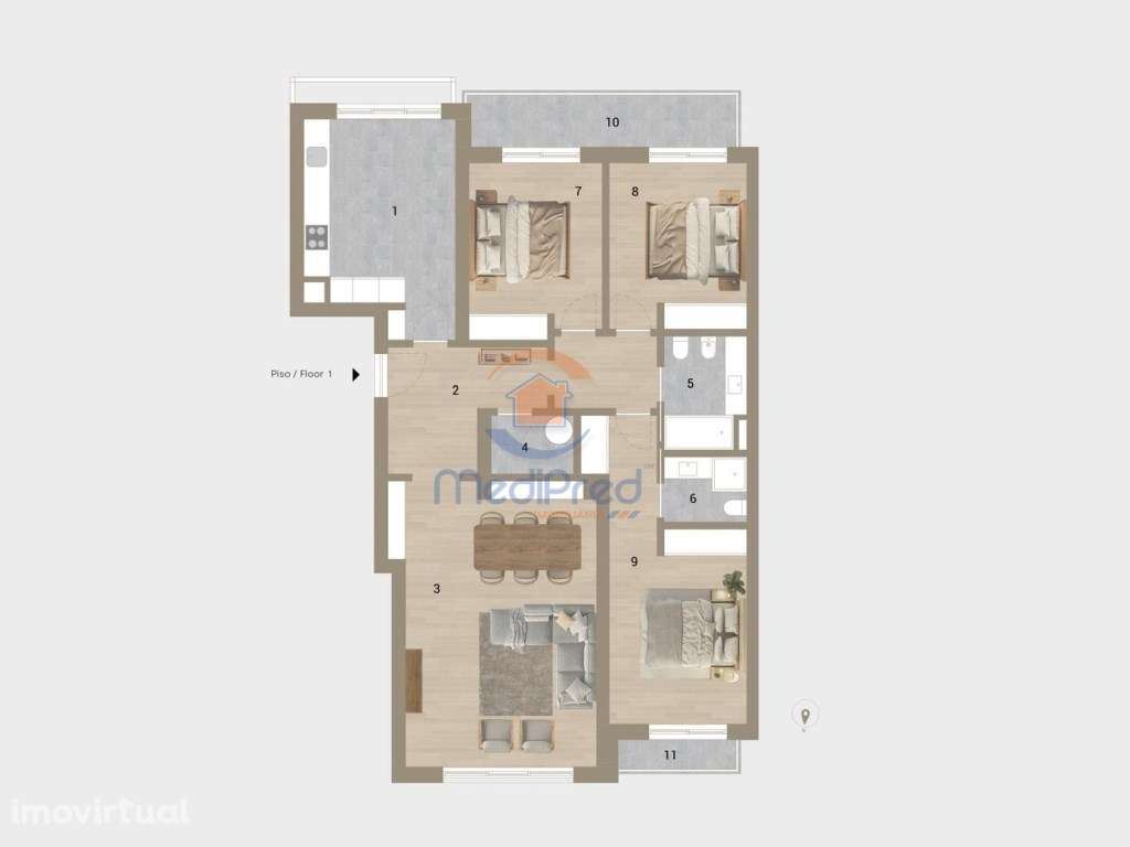 Apartamento T3 em construção - Montijo - Grande imagem: 3/22