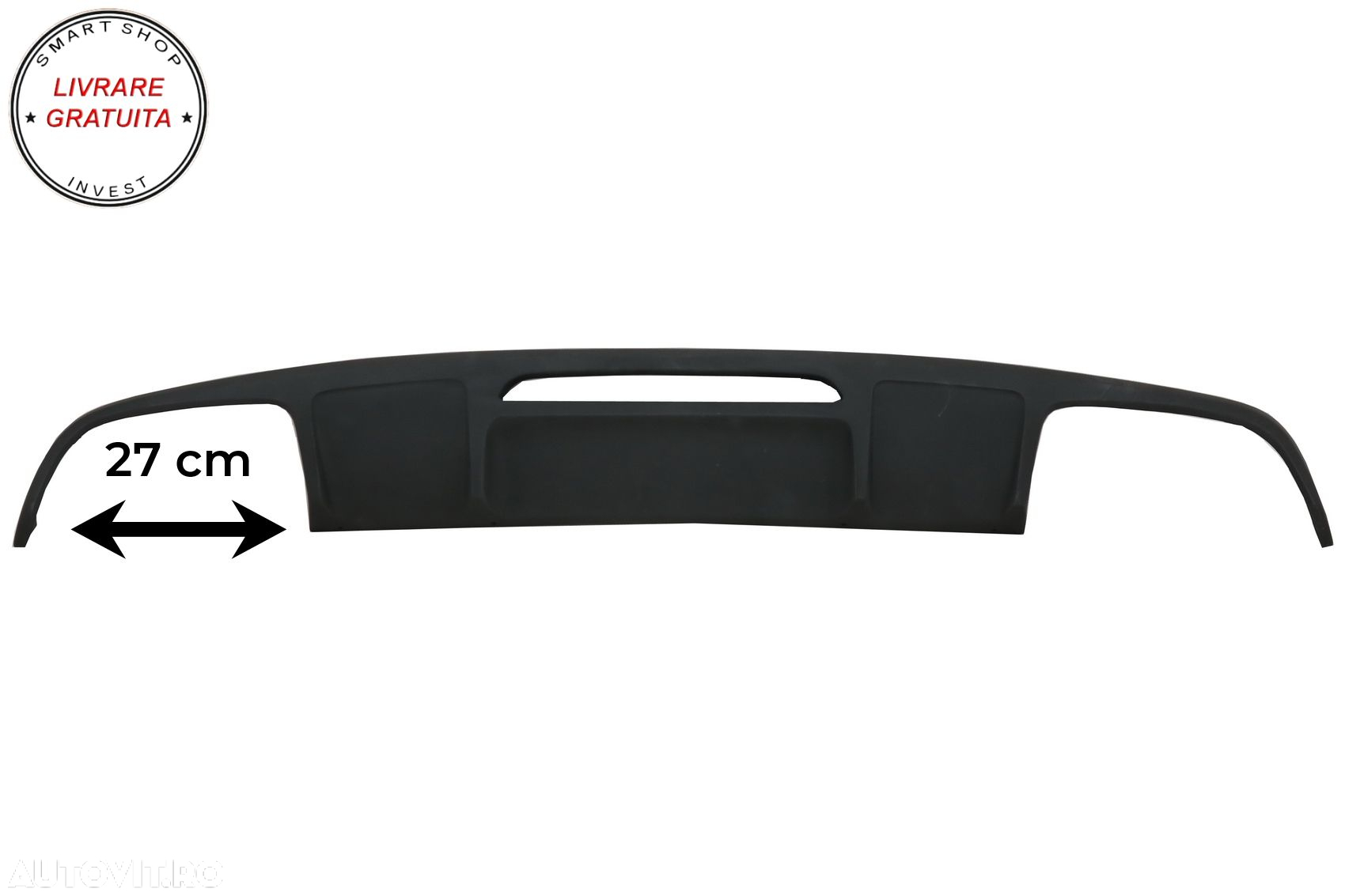 Difuzor cu Evacuare Dubla Mercedes CLS Sedan W218 (2012-2017) pentru bara Standard- livrare gratuita - 5