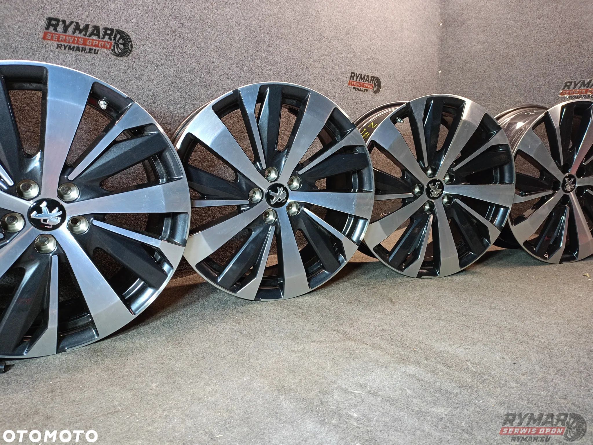 ŚLĄSK ALUFELGI 7.5X19" 5X108 ET42 OE PEUGEOT CITROEN ORYGINAŁ KOMPLET - 1